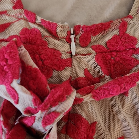 For Love & Lemons Red Temecula Lace Mini Dress - Picture 4 of 7